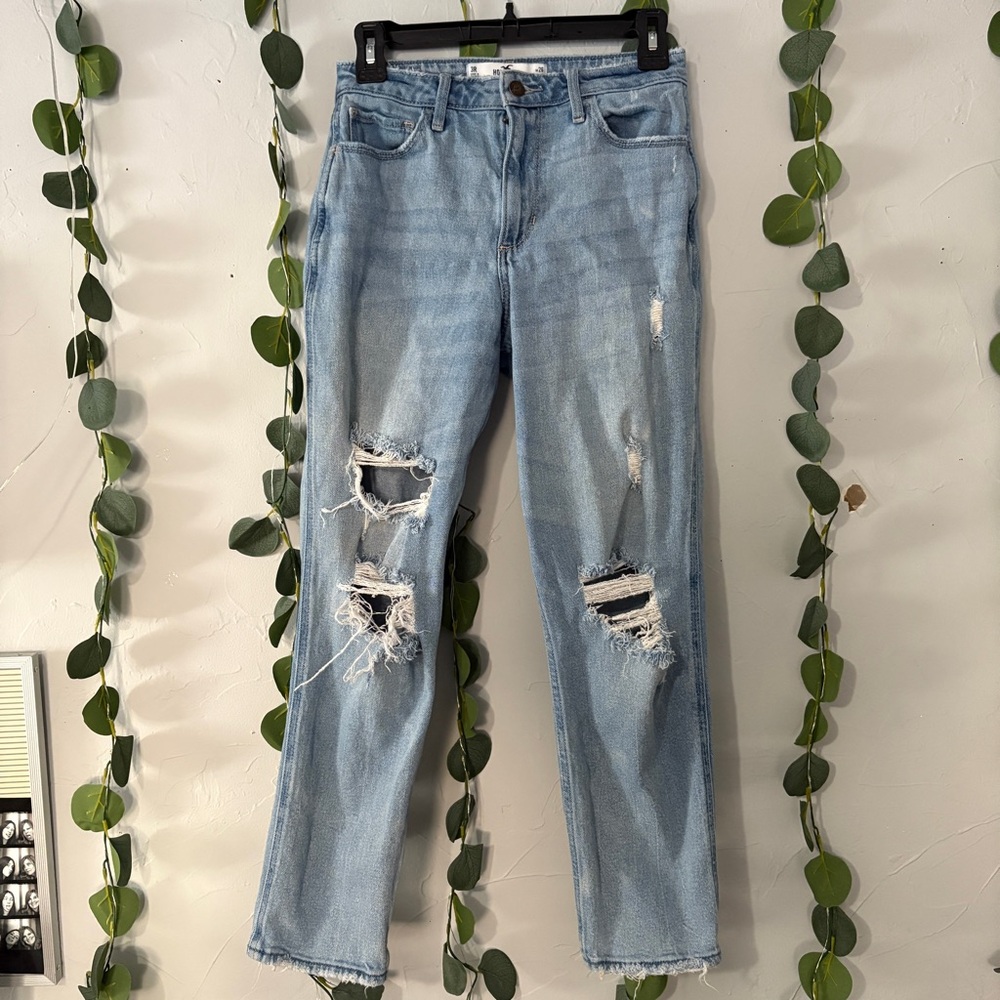 Hollister Light Blue Distressed Women's Jeans
